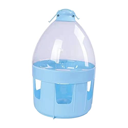 Pigeon Automatic Water Feeder, 4L Hanging Bird Waterer for Pigeons, Quail, Parakeets and Poultry, PP Cage-Mounted Drinker - color: 4L