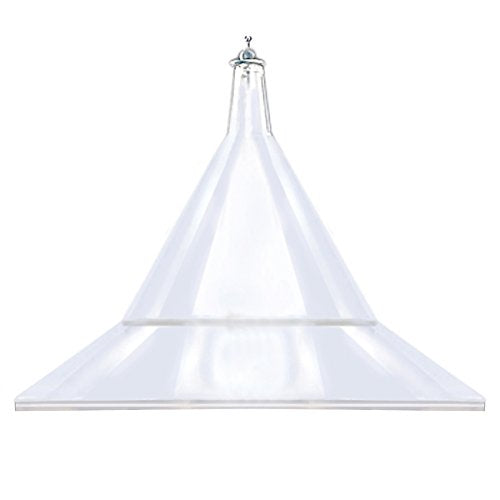 Squirrel Baffle - for Outside Bird House and Feeder Pole - Premium Large 17” Dome - by Arundale Made in USA (Crystal Clear) - color: Crystal Clear
