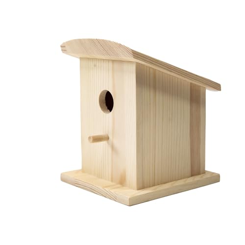 YCHTEWY-DIY Wooden Bird House,Wild Bird Feeder, Hanging Birdhouse Attract Birds & Beautify Your Yard! (Cream, E) - size: E