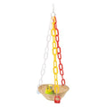 Hypeety Woven Basket Bird Parrot Hanging Swing Toy Cages Toys Parrot Natural Conure Cockatiel Parakeet - color: Woven Basket