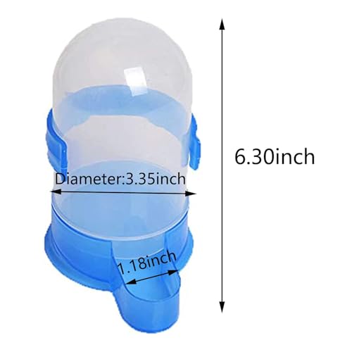 Bird Food Feeder Dispenser Feeding Bottle Bowl for Parrot Parakeet Cockatiel Conure Lovebird African Grey Cockatoo Budgie Finch Canary Cage Accessories