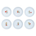 Cute Cartoon Animals Pattern Ceramic Sauce Dishes, Seasoning Dishes, Sushi Soy Dipping Bowls, Appetizer Plates, Dessert Plates, Little Cat Bird Feeding Bowls, Set of 6-Rabbits-3.5 Inch - color: Rabbits, size: 3.5 Inch