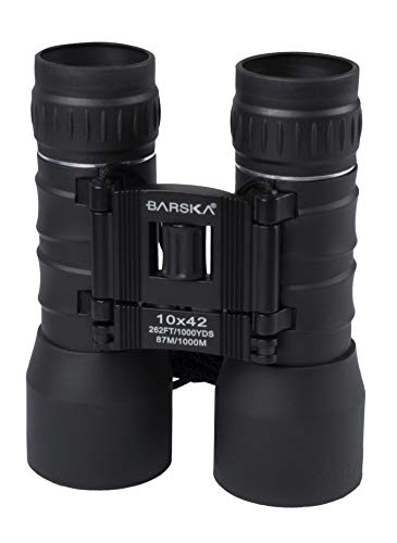Barska Lucid View Compact Binoculars – Fully Coated Roof Prism, Center Focus, Lightweight Outdoor Binoculars for Bird Watching, Hiking, and Travel - size: 10x42