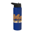 Team Kiwi Bird Kiwi Animal Cute Kiwi New Zealand Bird Stainless Steel Insulated Water Bottle - color: Royal Blue