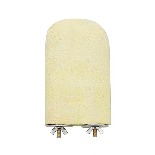 Bird Calcium Teeth Chew Toy Hamster Grinding Stone for Parrot Parakeet Cockatiel Rabbit Chinchilla Squirrel Cage Perch Stand (Random Color) (L) - size: L