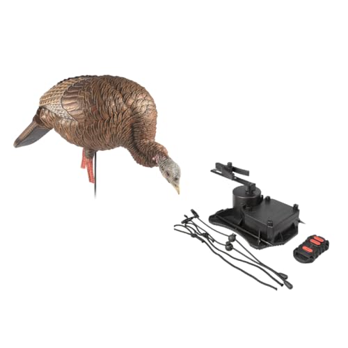 Avian-X LCD Feeder Hen Turkey Decoy with X-Factor Motion System – Realistic Lifelike Collapsible Standing Turkey, Durable Design, Carry Bag & Collapsible Stake for Hunting - style: HDR Feeding Hen