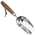 Haliaeetus Potting Soil Scoop, Bend Proof Stainless Steel Gardening Scoop | 1 Cup Big Volume Garden Soil Scoop, Comfortable Wood Handle Soil Scoop for Transplanting, Cultivation,Composting and Planting