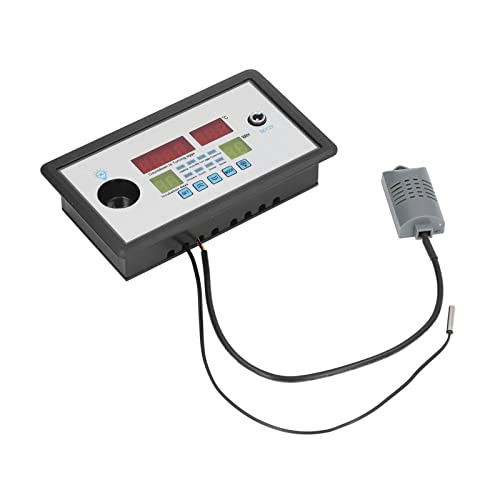 Fdit Intelligent Incubator Thermostat Digital Automatic Incubator Controller Egg Hatcher Temperature Incubator Controller for Various Eggs (12V)