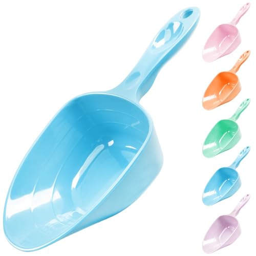 1-Cup Melamine Pet Food Scoop — Precise Feeding & Weight-Management Measuring Scoop for Dogs & Cats, BPA-Free, Durable, Dishwasher-Safe (Baby Blue) - color: Blue