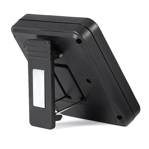Electronic Temp Humidity Meter with with LCD Display -50~70°C Digital Thermo-Hygrometer Tabletop Holder Design for Home