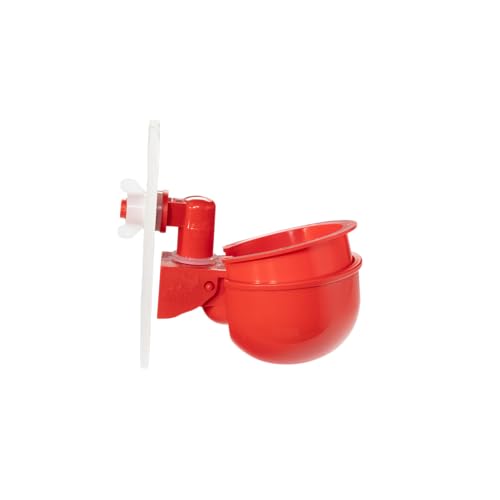 Chicken Water Cup Waterer Kit for Poultry - Pack of 6 + One Extra for Free (Total of 7)