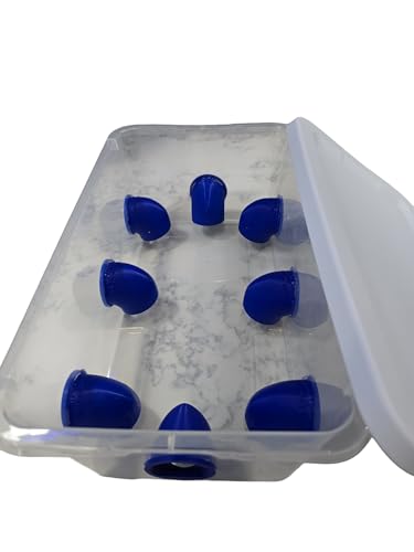 Quail Feeder Tub Feed Saver Ports, 6Qt tub, No Waste Design, 8 Hole, by 2B Creations.