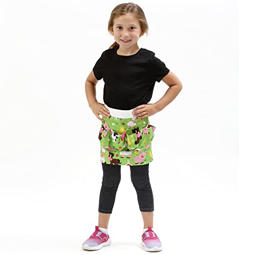 Plum Hill Chicken Egg Collecting Apron - Egg Gathering Aprons for Toddlers and Little Kids - Child Egg Apron for Fresh Eggs - color: Multicolor