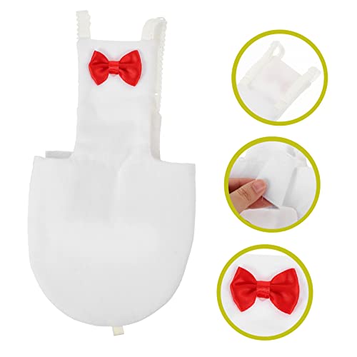 Yardwe Bird Diaper for Parrots and Parakeets Breathable Liner Bow Design for Outdoor - size: 17x9cm