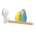 Suction Cup Bird Perch,Natural Wood Parrot Window/Bath/Car/Travel/Shower Perches Stand Portable Parakeet Grinding Stick Training Toys for Small and Medium Birds(Twist Grain) - color: 1 Pcs-Wood Stick