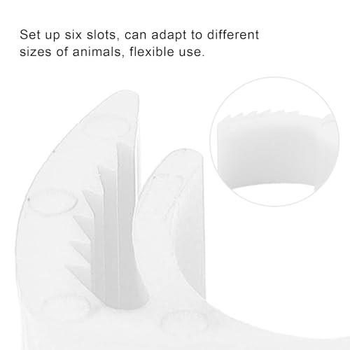 100PCS Chicken Leg Rings, 5 Colors Chicken Leg Bands Readable Numbered Chicken Identification Leg Bands Card Slots Design for Chicks Ducks (White (100 Pieces per Pack)) - color: White (100 Pieces Per Pack)