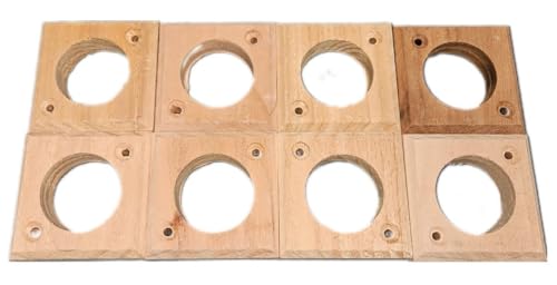 Cedar Wood Bird House Predator Guards, 8-Pack, Fits 1 1/2 inch Hole
