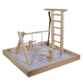 Penn-Plax Bird Life Wooden Playpen – Perfect for Conures, Ring Necks, Quakers, Amazons, and African Greys – Extra-Extra Large Size (Natural Brown) - color: Natural, size: Extra-Extra Large