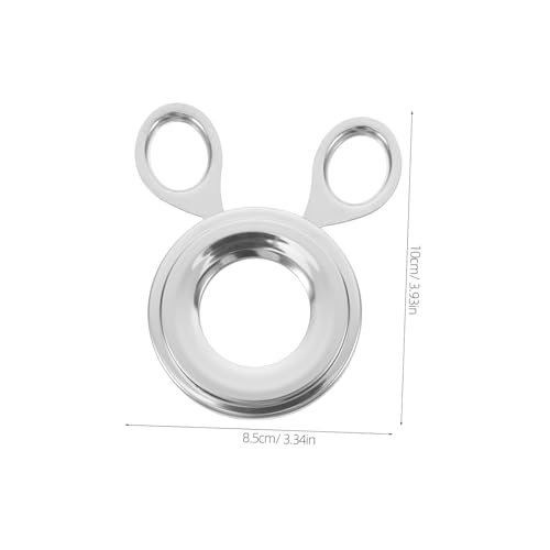 SHOWERORO Stainless Steel Egg Separator Tool Manual Egg Cracker and Topper for Quick Opening of Versatile Kitchen Gadget
