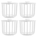 Abaodam 4Pcs Finch Plastic Bird Nest Box 2.95 X 2.95 X 2.36 in Canary Nesting Box for Breeding Cage Bird Nest Storage Basket for Small Birds Parrot Cage Accessories