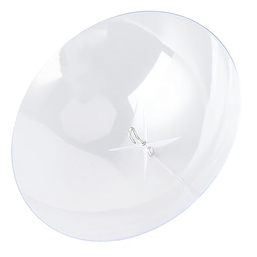 CLEAR Bird Feeder Protective Dome Cover, Prevent Squirrel, Large Diameter WeatherGuard, Hanging Bird Seeds Protector with for Hanging Bird Feeders, for Outdoor