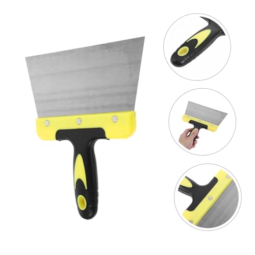 Toyvian Stainless Steel Bird Droppings Scraper for Poop Ergonomic Handle Cleaning Tool for Bird Cages and Nests