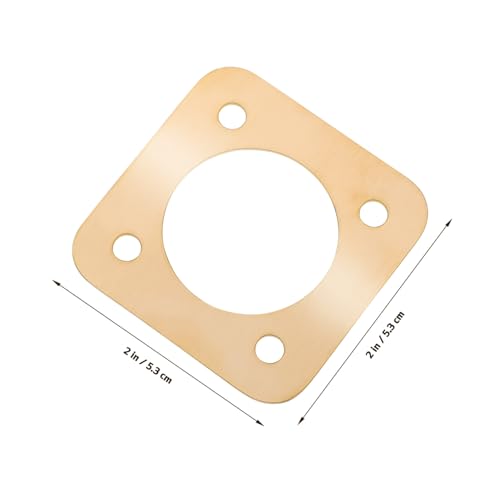 Toyvian 8pcs Copper Birdhouse Hole Protectors House Predator Guards for Safe Bird Homes Easy Installation Ventilation Design for Backyard Outdoor Decor