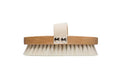 Creative Co-Op Beech Wood Bath Brush with Elastic Band & Metal Rivets