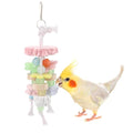 Hypeety Bird Calcium Teeth Grinding Stone Chew Treats Toy Beak Buffer Stone for Hamster Bird Parrot African Grey Parakeets Cockatiels Conures Amazons Small Animal Cage Hanging Bite - color: Calcium Stone