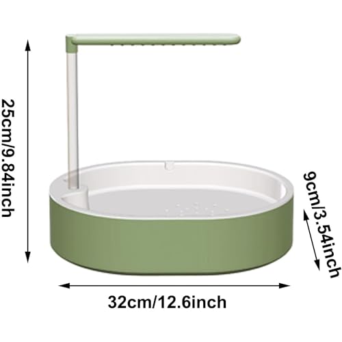 Automatic Bird Shower with Running Water, USB-Powered Circulating Water Fountain for Parrots, Cockatiels, Conures, Indoor Bird Bath with Pump, Easy to Clean Pet Bathing Station