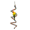 79'' Bird Perch,Bird Rope Perch & Birds Swing Set,Bird perches for cage,Rope Perch for Conures,Parrots,Cockatiel,Lovebird,Budgerigar,Parakeet perches for cage