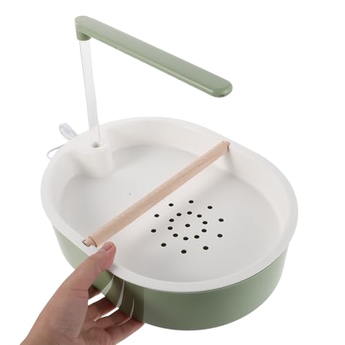 DECHOUS Parrot Automatic Bath, Circulating Water Birds Shower Bathtub with USB Powered - Cage Indoor Parakeet Bath Tub Fountain for Cockatiels Conures Lovebirds