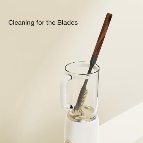 Cleaning Brush, Diveotree Hard Bristle Brush for Deep Cleaning Grout, Sink, Cup, Teapot, Bottle, Blender, Multi-Purpose Brush wih Long Handle for Kitchen (Brown) - color: Brown