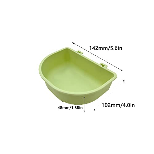 2 Pack Pet Carrier Feeder Clip-on Wire Cage Bowl Bird Feeding Dish Hanging Cups for Cat Carrier with Wire Door Rabbit Habitat Bunny Hutch Hamster Puppy Dog Crate Guinea Pig Ferret Chinchilla