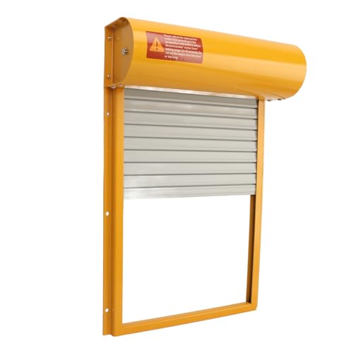 Automatic Chicken Coop Door Opener Battery Powered Timer LED Display with Programmable Controller for Chicken Duck Goose Poultry Coop (Yellow) - color: Yellow