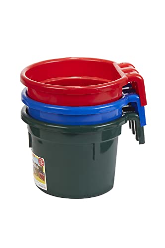 Duraflex 8 Quart Hook Over Feed Pail - color: Blue