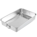 23.5" x 15.5" Stainless Steel Roasting Pan with Handles, Extra Large Turkey Roasting Pan Deep Baking Tray for Oven – Heavy Duty Roaster for Turkey, Lasagna, Roasts & Holiday Meals