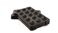 Easy Hatch Reptile Incubation Egg Trays; Each Tray Holds 15 Reptile Eggs Over Incubation Substrate Fits Inside Reptile Incubation Box (Large 2 Pack, Black) - size: Large 2 Pack