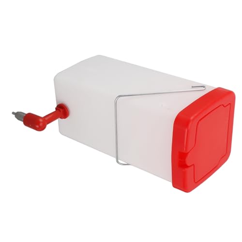 Chicken Feeder, Chicken Waterer Nipples Leak Proof Large Capacity Poultry Bucket Waterer Set Hanging Poultry Drinker Poultry Waterer for Farm Chickens, Ducks, Geese, Turkey