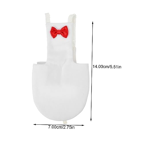 Yardwe Flight Bird Diaper Suit for Parrots Washable Nappy for Cockatiels Parakeets and Pigeons Soft Material Eye-catching Design White - size: 14x7cm