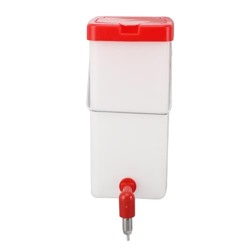 Chicken Feeder, Chicken Waterer Nipples Leak Proof Large Capacity Poultry Bucket Waterer Set Hanging Poultry Drinker Poultry Waterer for Farm Chickens, Ducks, Geese, Turkey