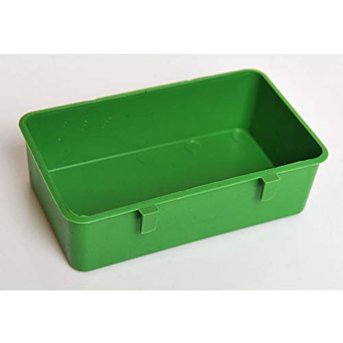 Bird Seed Food Feeding Cups Plastic Hanging Bowl for Poultry Parrot Pigeon Parakeet Budgie Cage (4.72inch) - size: 4.72x2.75x1.38 inch