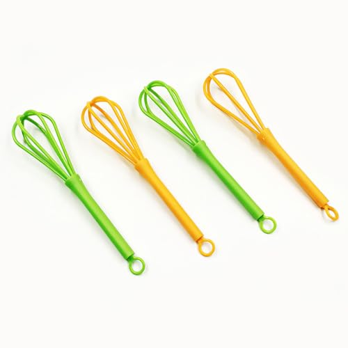 10pcs Multi-function Plastic Egg Whisk Set Manual Handheld Egg Mixer for Baking and Milk Frothing Household Kitchen Utensils Random Color