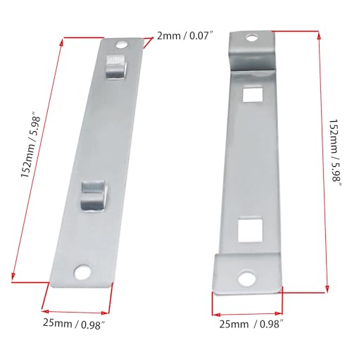 2set Bird House Hanger Bracket Birdhouse Mounting Bracket with 8 Srews for Securing Bird Houses Nesting Boxes Feeders