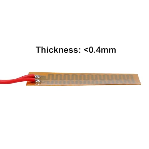 6pcs Film Heater Plate Adhesive Pad 12V 7W 25mmx50mm PI Heating Elements Film Strip Heater Adhesive Polyimide Heater Plate - size: 25mmx50mm
