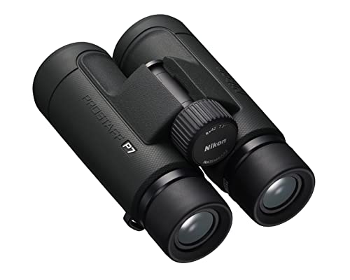 Nikon PROSTAFF P7 8x42 Binocular | Waterproof, fogproof, rubber-armored Full-Size Binocular, oil & water repellent coating & locking diopter | Official Nikon USA Model | 7.2 Degree Angle of View, waterproof down to 3, long eye relief Lead and arsenic-free