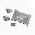 RC Stainless Steel Chassis Armor Front Centre Rear Protection Chassis Skid Plate for Axial 1/8 AXP8 Gilamon RC