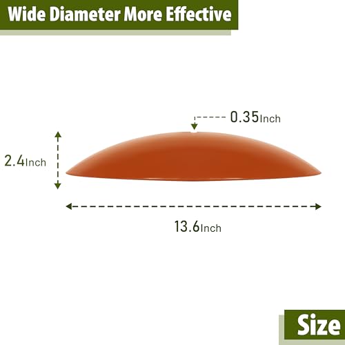 13" Hummingbird Feeder Shade Cover,Bird Feeder Dome Rain Cover,Smart Bird Feeders Umbrella,Squirrel Baffle for Shepherd's Hook Outdoors (Terracotta), 1 Pack - color: Terracotta, size: 13Inch / 1 Pack