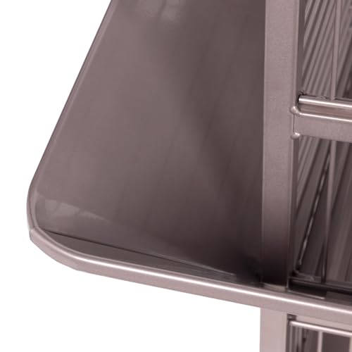 Prevue Pet Playtop Bird Cage Rolling Stand Seed Guards - Blush Finish | Medium Steel Bird Cage with Integrated Playtop, and Perches, Ideal for Conures and Cockatiels - color: Blush, size: 18.0"L x 18.0"W x 57.0"H