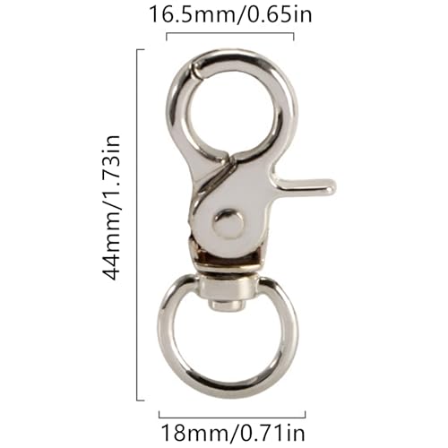 8 Pcs Bird Cage Lock Bird Cage Lobster Clasp, Birdcage Lock Birds Cage Clip Dove Cage Door Keychains Swivel Clip Rabbit Cage Door Locks Purse Hooks to Rotate Shackle Stainless Steel Iron Wire